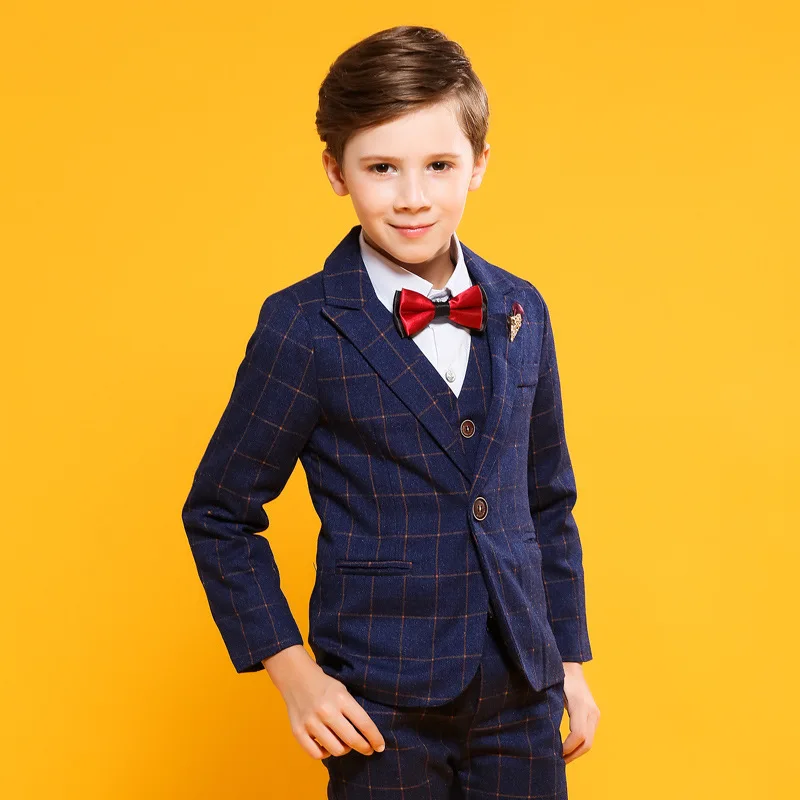 

Boys Vest Set Children Clothing Set Boys Suits For Weddings Prom Clothes Child Piano Costume Suit For Boy Waistcoat Shirt Pants