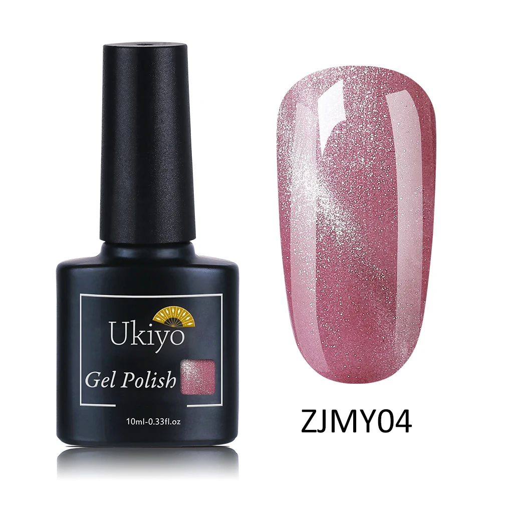 Ukiyo 10 мл нефритовый винный Гель-лак «кошачий глаз» замачиваемый Магнитный кошачий глаз Гель-лак для ногтей Полупостоянный Гель-лак для ногтей - Цвет: ZJMY04