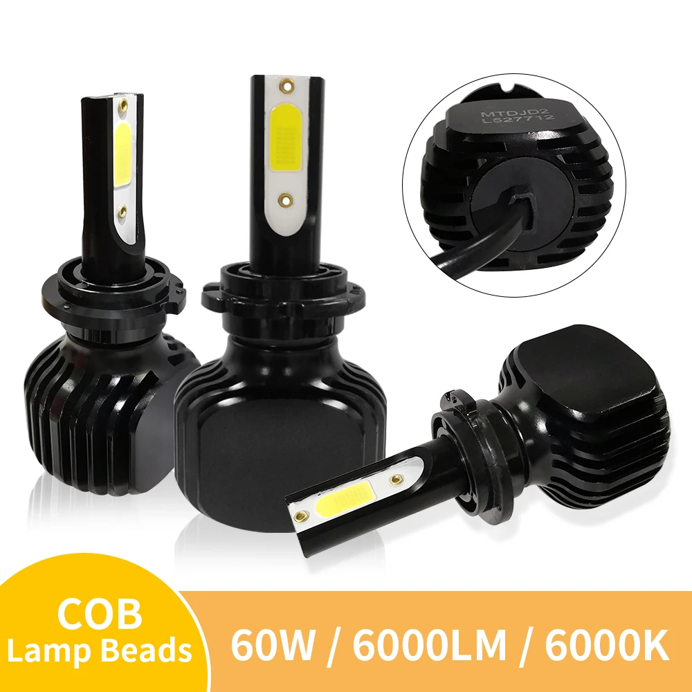 MINI Canbus Car Headlight LED Bulb D1S D2S D2R D2C D3S D4S D5S 35W 6500K 6000LM led automotivo Auto Fog Light Lamp 2PCS Styling |