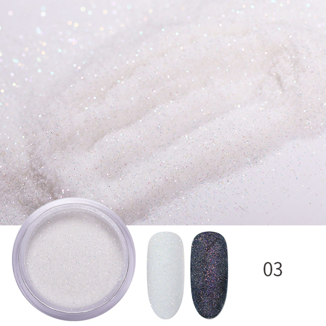 Nail Powder Glitter Sugar Sparkling Dust Hair Wool Pigment Shinning Nail Art Decoration Tips Gradient Crhome