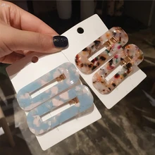 AOMU 1 пара Япония для женщин уксусная кислота заколки для волос Леопардовый принт водослива заколки для девочек заколки аксессуары для волос