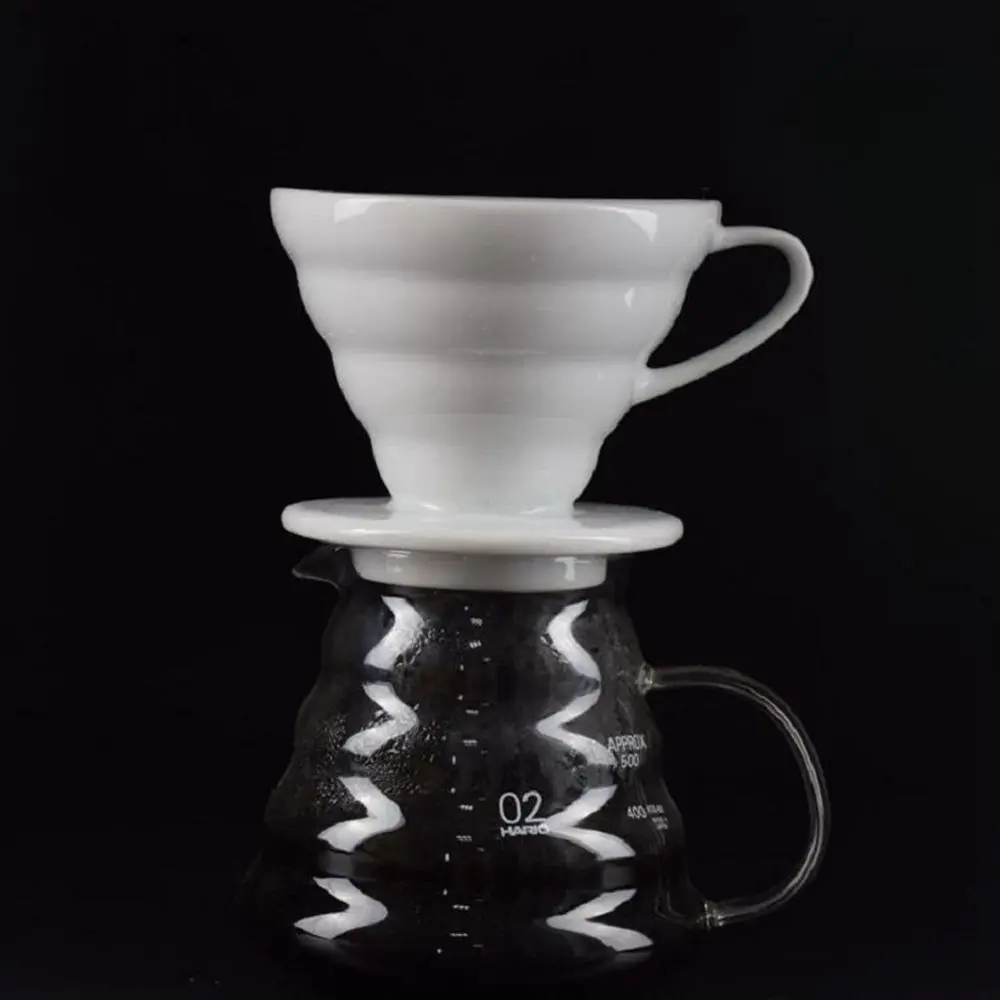 V60 стиль кофе капельный фильтр чашка керамика кофе капельница 1 чашки/2 чашки кофе пивоварения фильтр чашка