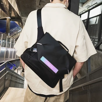

2020 NEW Original Design Fashion Street Reflective Shoulder Bag Chest Bag & Nylon Material Width 35cm Height 29cm Thickness 10cm