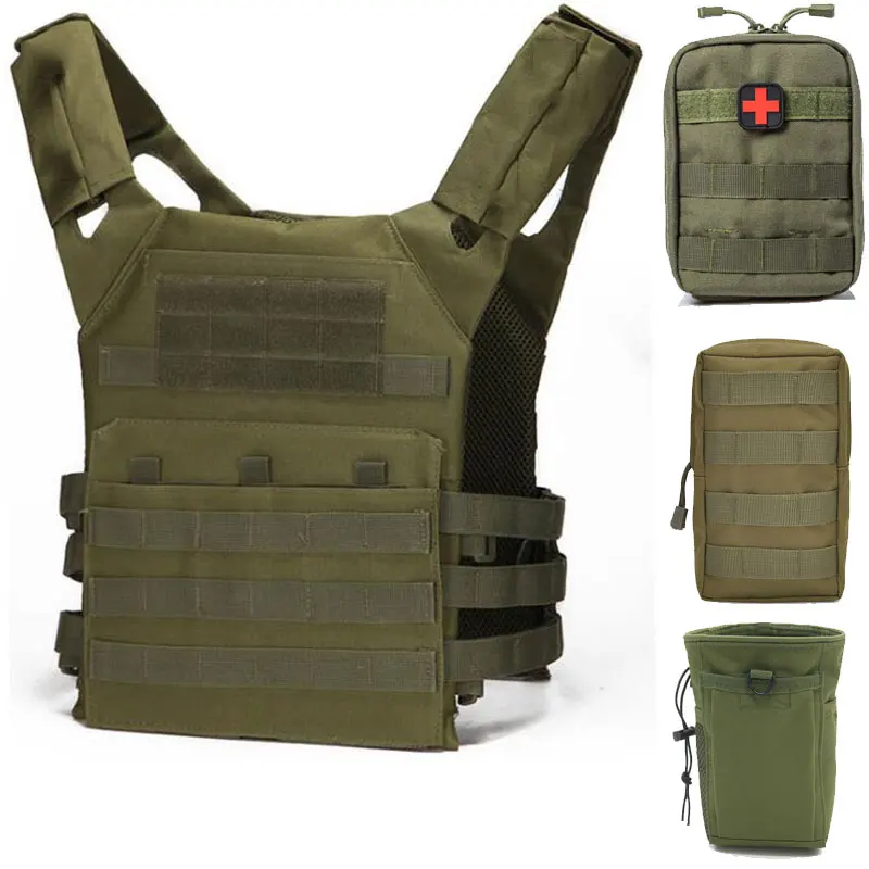 

Tactical Vest Men Military Molle Army Shooting Vest Outdoor Hunting Airsoft Paintball CS Protective Lightweight Vest Accessories