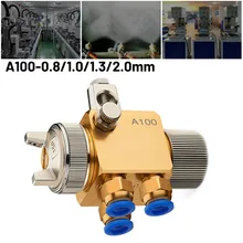 Pulverizador pneumático para pintura, 0.8/1.0/1.3mm, aerofólio automático, ferramenta para pintura a ar com entrada de 1, 8pf, blister