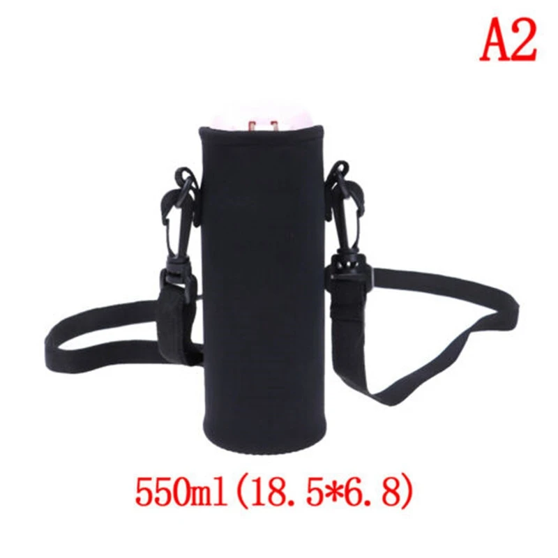 

Water Bottle Carrier Insulated Cover Bag Holder Strap 420ml-1500ml Travel Cover