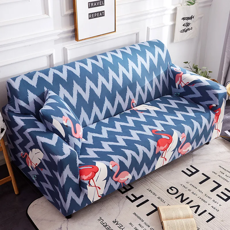 Цветочный софа с рисунком чехол для диван в гостиной чехол для дивана Loveseat Эластичный гибкий чехол для дивана мебель протектор - Цвет: 4