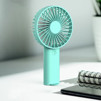 

Mini Desk Fan Hand Held Fan 4000 MAh Personal Fan USB Powered Stronger Wind with 3 Settings 6 - 20 Hr Long Battery Life-Green