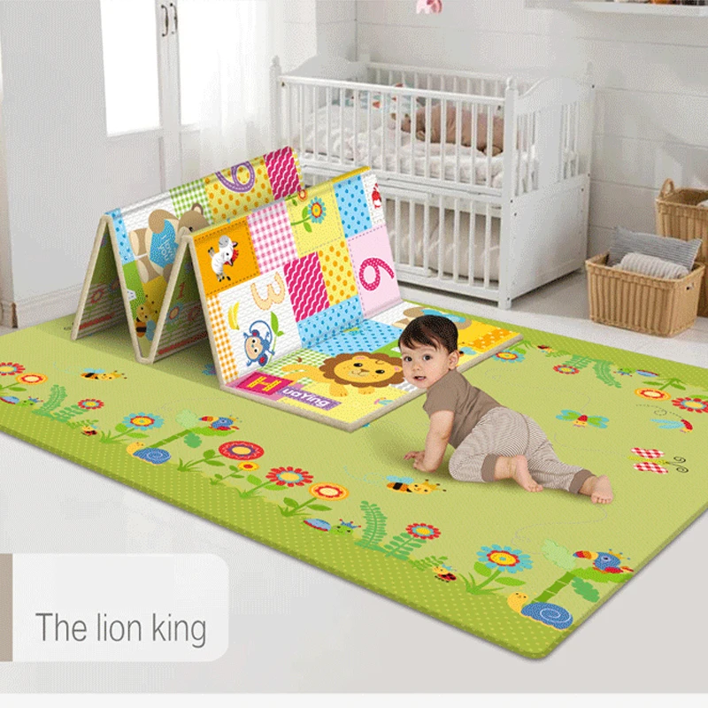 XPE Kids Rug Foldable Cartoon Baby Play Mat Toys For Children Mat Playmat Puzzle Carpets in The Nursery Play Game Mat