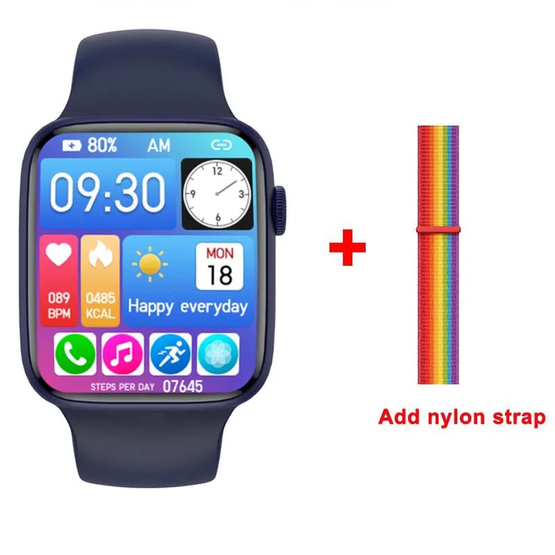 Original iwo DT7+ Smart Watch Series 7 NFC Function Bluetooth Call Ai Voice Assistant GPS Wireless Charger DT7 Plus Smartwatch 