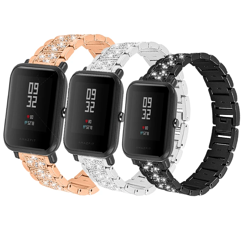 Для Hua mi Amazfit Xiaomi mi ремешок 20 мм 22 мм высококачественный металлический браслет из нержавеющей стали со сменными часами Универсальный