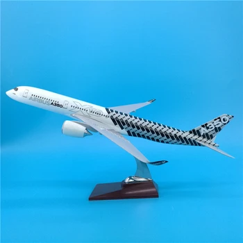 

47cm Black Airbus A350-XWB Prototype Carbon Fiber Aircraft Model Decoration Collection Collectible Airplane Models Adult Toys