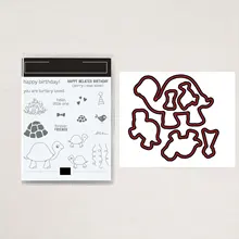 

Animal Birthday Cutting Dies and Stamps Scrapbook Dariy Decoration Stencil Embossing Template Diy Greeting Card Big