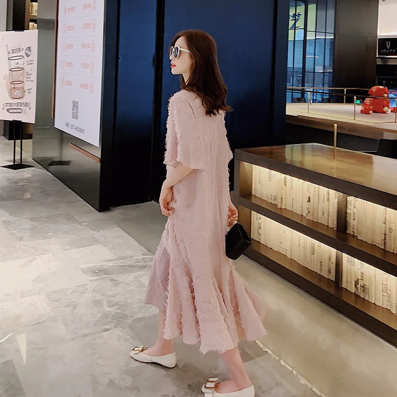 

CHIC Chiffon Fishtail Skirt Women's 2019 New Style Summer Wear Korean-style Mid-length Slimming Flounced Dress Long Skirts Fashi