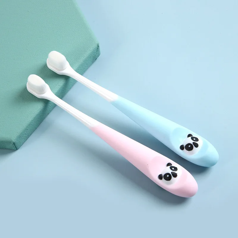Baby Soft-bristled Toothbrush Children Teeth Cartoon Panda Training Toothbrushes Dental Oral Hygiene Care Deciduous Tooth Brush | Мать и