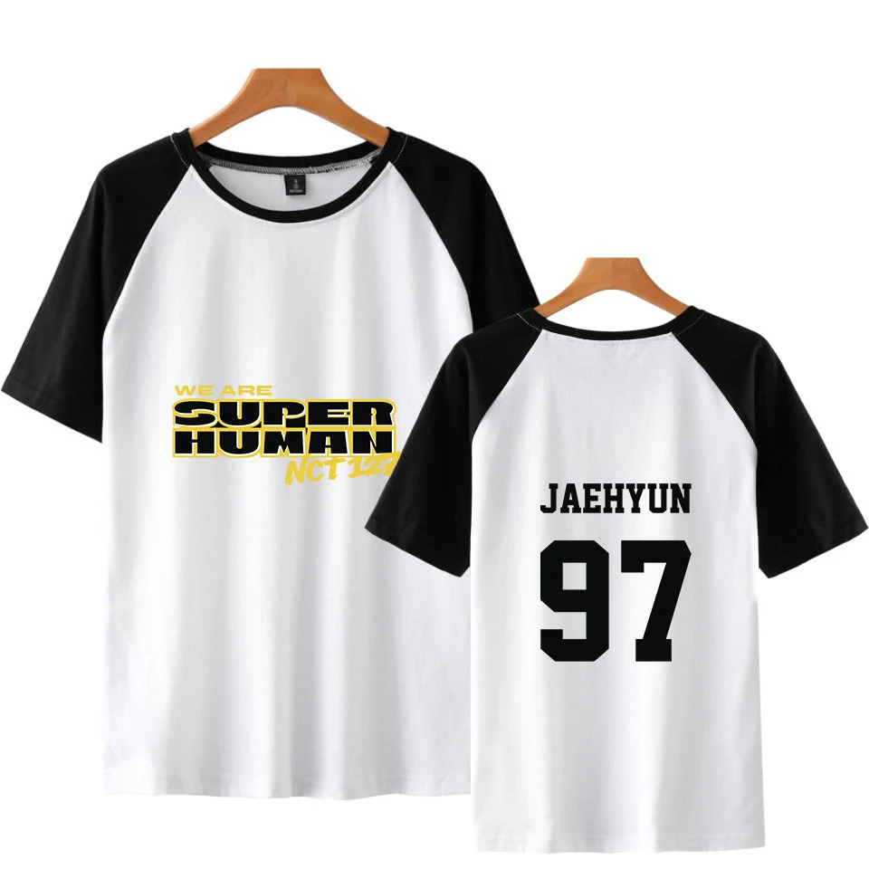 we are super human jaehyun 97  Print Tshirts Harajuku Casual Streetwear Tops Tees Hip Hop Summer Short Sleeve T Shirts