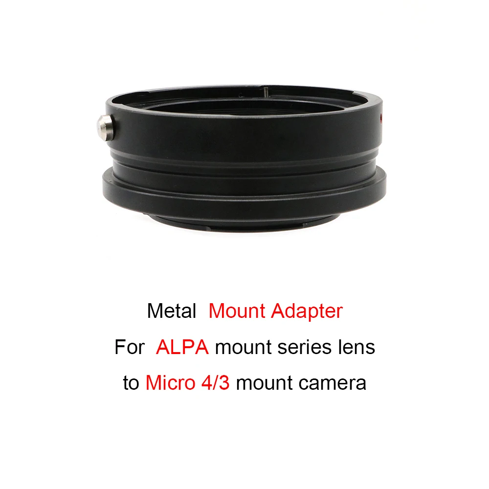 para Alpa Montagem Série Lente para Micro Montagem Câmera para Panasonic para Olympus Metal Montagem Adaptador Fotografia Acessório