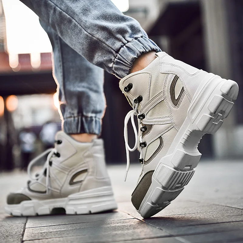 

High Shoes Men Korean-style Trend Versatile Hip Hop High State MEN'S SHOES 2018 Autumn & Winter Casual Sports Shoe Men's Trendy