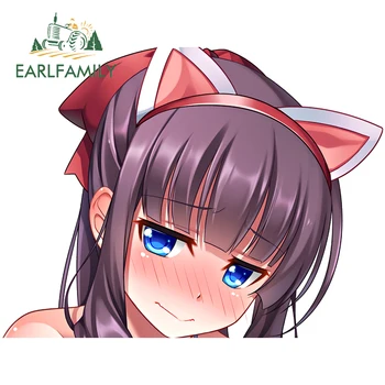 

EARLFAMILY 13cm x 9.9cm for Takimoto Hifumi NEW GAME Motorcycle Refrigerator Anime Car Stickers Waterproof Windshield RV Decal