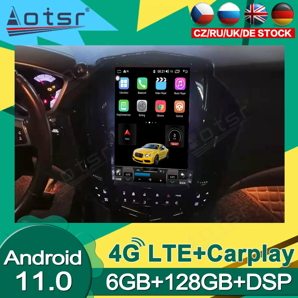 

Android 11.0 128GB Multimedia Auto Stereo Player For Cadillac SRX 2008 2009 - 2012 Car Radio Video Tesla GPS Navigation 2Din DPS