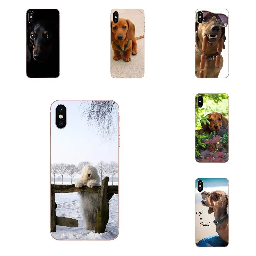 

For Sony Xperia Z Z1 Z2 Z3 Z4 Z5 compact Mini M2 M4 M5 T3 E3 E5 XA XA1 XZ Premium Silicone Cases Covers Dachshund Cute Dog Puppy