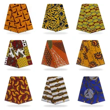 Африканская вощеная ткань принтом Hollan высокое качество хлопок Материал Анкара ткань шитье настоящий голландский воск 6 ярдов для платья