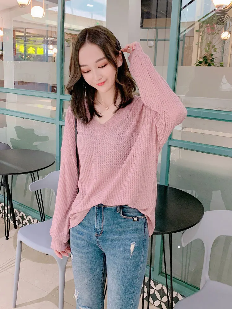 

2020 Winter new blouses V-neck sexy sweater corset Top lace fashion clothing for womens cottagecore Plus size gaganight long