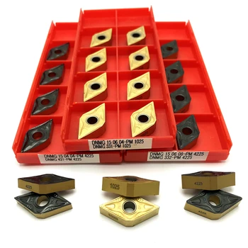 

DNMG150408 PM 4225 carbide inserts lathe tools External turning tool DNMG 150408 Steel Processing Hard Alloy turning insert