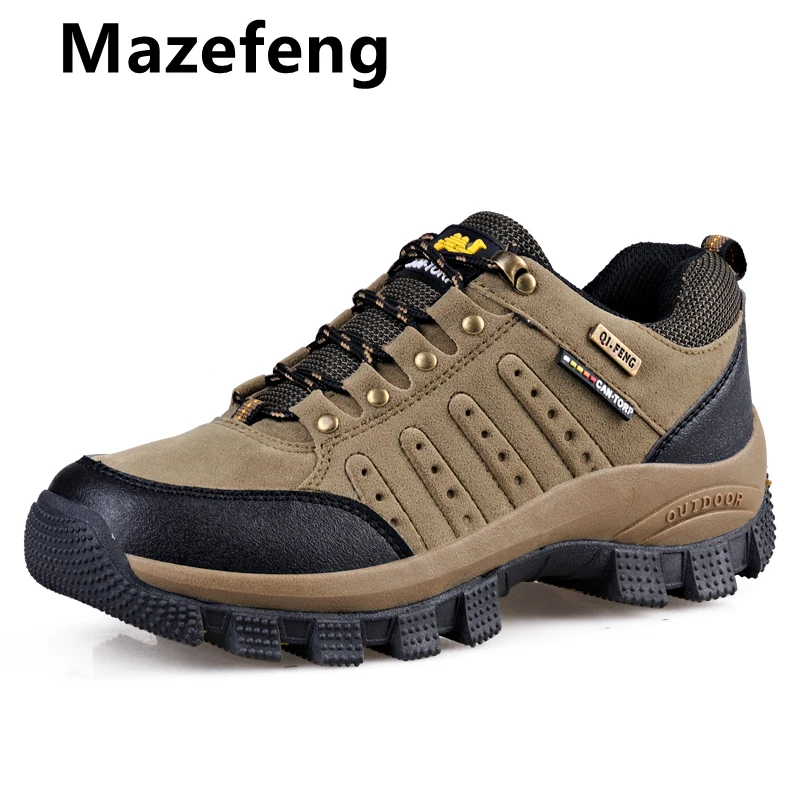

Autumn/Winter Outdoor Men Shoes Plu size 36-47 Comfort Suede Casual Shoes Men Fashion Breathable Flats For Men Mountain Sneakers