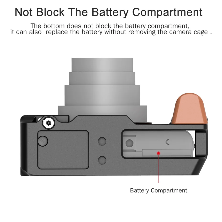 UURig металлическая камера Vlog клетка для sony RX100 VI/VII двойной Холодный башмак достаточно съемная пластина с деревянная рукоятка