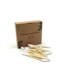 100 шт ватные палочки одноразовые трубки двухголовые бамбуковые хлопковые мягкие хлопковые вкладыши два типа бамбуковые ватные палочки