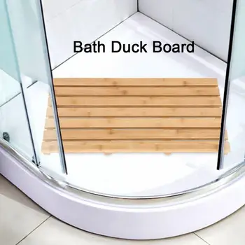 

Anti-skid Bath Mats Rectangular Bamboo Slatted Duck Board Non-Slip Bathing Shower mat Bathroom Accessories Domestic Delivery