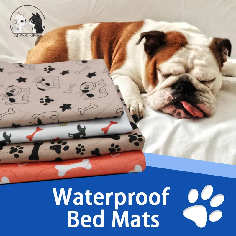 

Three-layer Aterproof Reusable Dog Bed Mats Dog Cat Urine Pad Puppy Pee Fast Absorbing Pad Rug for Pet Training New Pee Mattress