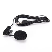 1 шт крутой стиль Мини 3,5 мм hands-free микрофон клип на петличный лацкан для ПК ноутбук черный