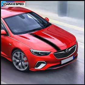 Car Styling Sport Bonnet Stripes Auto Hood Decor Sticker Body Engine Cover Vinyl Decals For Opel Insignia OPC (3)_副本