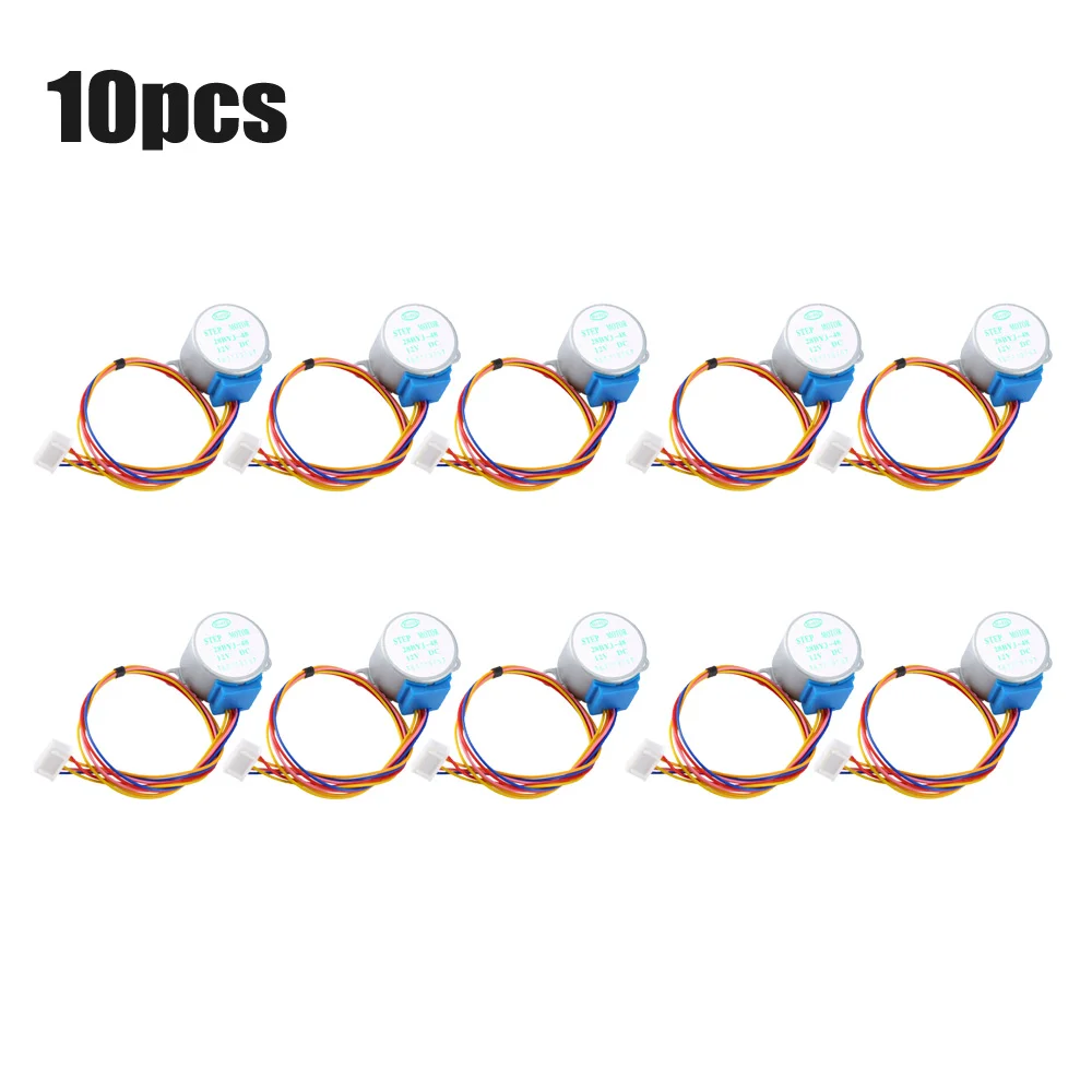 10pc12V 1/2/5/10 ПК 28BYJ-48 клапан Шестерни шаговый мотор-редуктор постоянного тока 5V 12V 4 фазы шагового двигателя Модуль для кондиционирования воздуха жалюзи Отопление вентиляторы - Цвет: 10pc12V