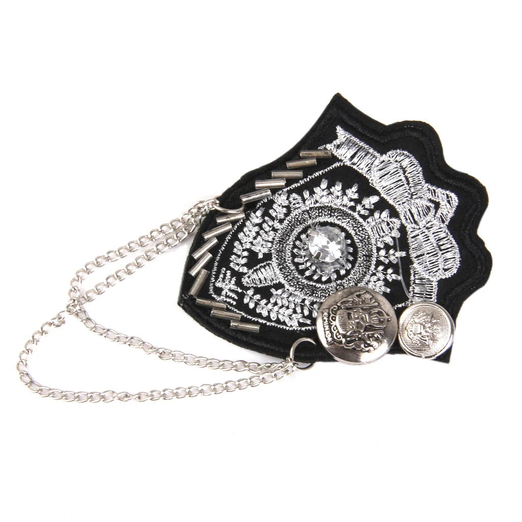 Vintage Military Silver Chain  Brooches Brooch Pin Party Men's Accessory