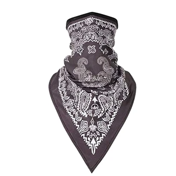 

Colorful Neck Gaiter Face Dustmask Riding Windproof Sunscreen Mask for Outdoor Hiking Cycling Hip-Pop ,Black Cashew Nuts