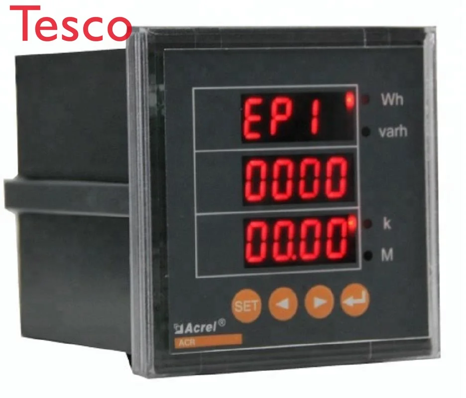

3 phase multifunction power meter digital network