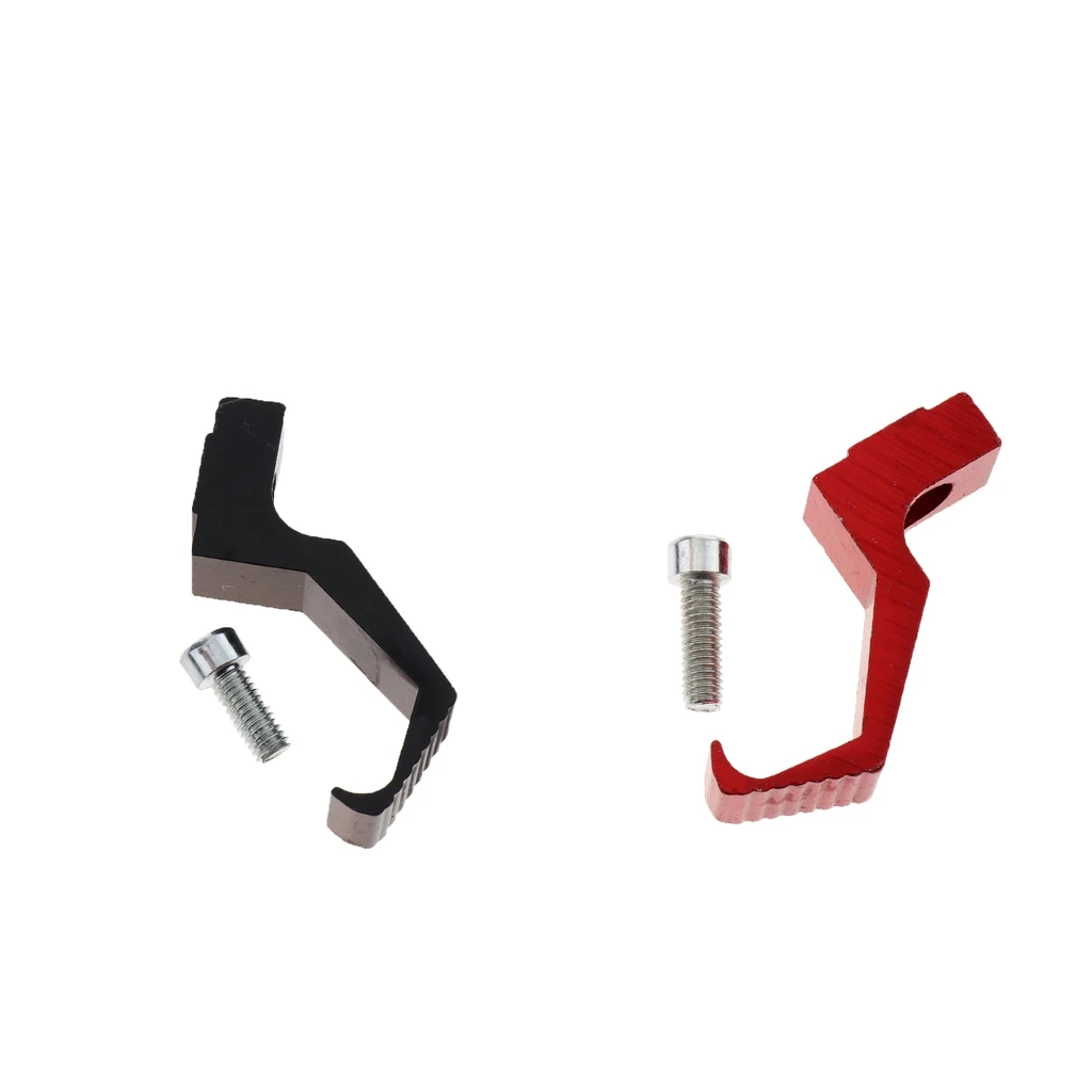 Motorcycle Helmet Hook, 2pcs Hat Wall Mount Display Rack Shelf Black & Red