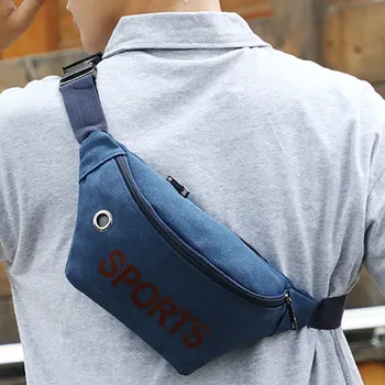 

Unisex Waist Bag Fashion Simple Canvas Fanny Pack Sport Single Waist Packs Unisex Belt Bags Purse Shoulder Messenger Bag #1107