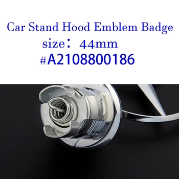 

44MM 3D Metal Car Standing Hood Emblem Badge For Mercedes Benz W163 W204 W212 W210 W220 W24 C200 C200l