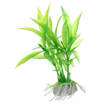 

New Fish Tank Aquarium Ornament Plants, Pack of 5pcs Green