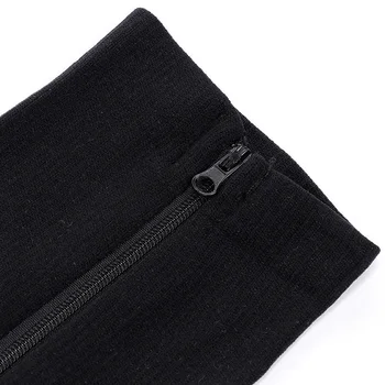 

Open Toe Gel Support Stockings Compression Knee High Socks with Side Zipper TY66