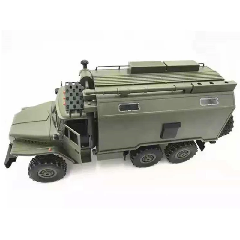 R/C военный грузовик B-3 советская Урал командная машина 2,4G RC автомобиль со светодиодный светильник шасси из сплава играть для 30Minu дистанционного управления автомобиля игрушки