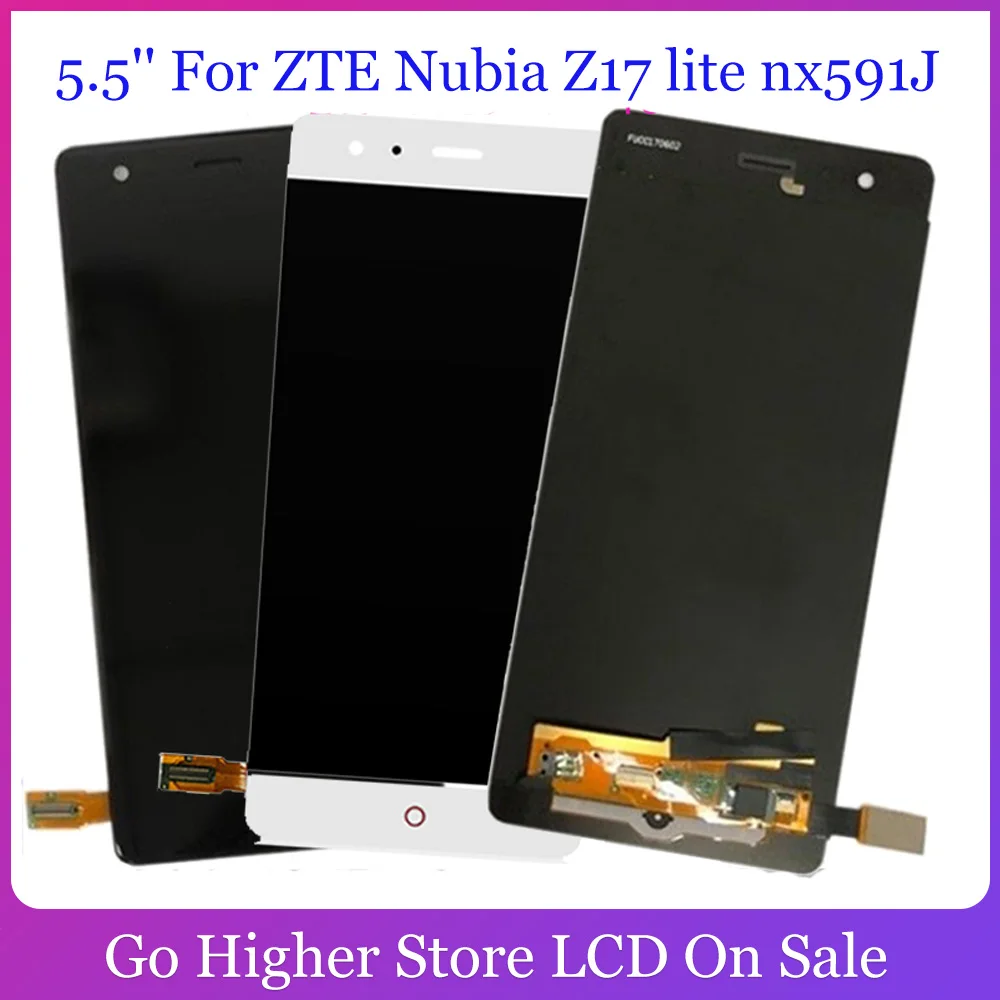 ЖК дисплей с сенсорным экраном и дигитайзером для ZTE Nubia Z17 lite nx591J / NX563J AAA AMOLED 5