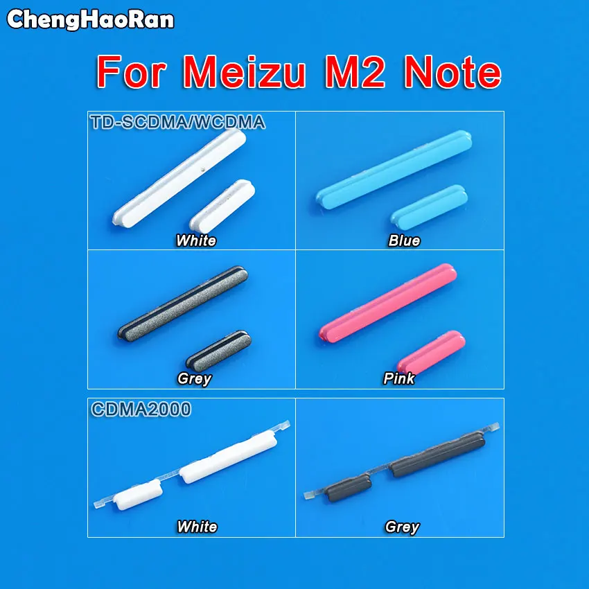 

ChengHaoRan Side Button For Meizu M2 Note 5.5 Inch Power Volume Key Button Replacement Spare Parts For Meilan Note 2