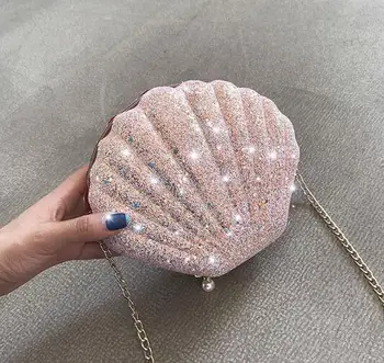 

Free shipping Women's new 2020 mini brim shell package female his parcel single shoulder bag