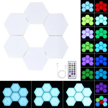 

Quantum Light LED Modular Touch Sensor Lighting Hexagon Light Night Light USB Decorative Wall Light Decorative Light