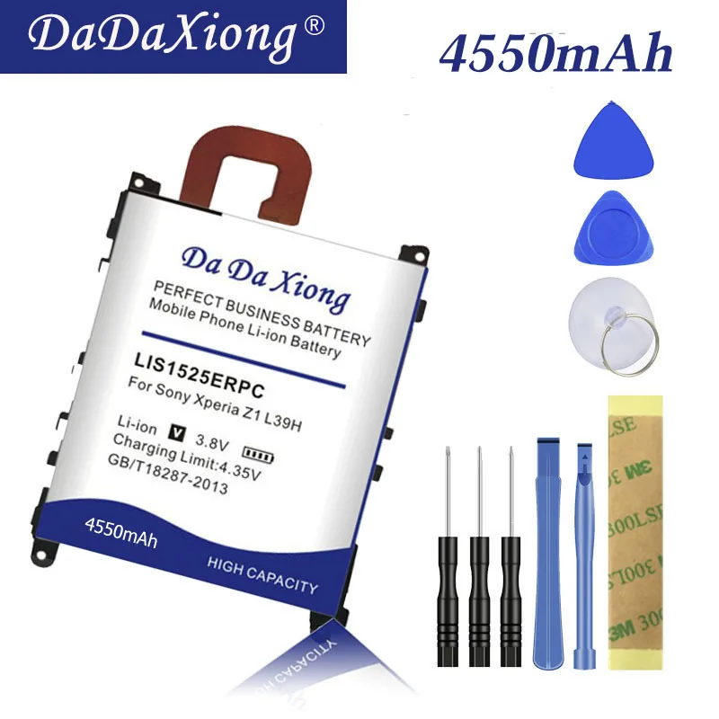 Da Xiong 4550 мАч LIS1525ERPC литий-ионный аккумулятор для телефона sony Ericsson Xperia L39h Xperia Z1 L39 C6902 C6903 C6916 C6943 и т. Д